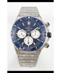 Breitling Chronomat Super Clone B01 42 Edition Swiss Montre en acier 904L Cadran bleu 