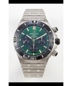 Breitling Chronomat Super Clone B01 42 édition 904L acier montre suisse cadran vert