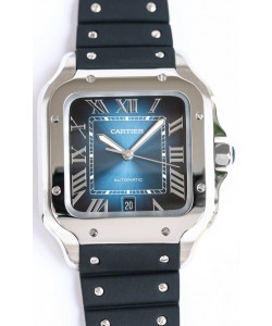 Santos De Cartier Boîtier en acier inoxydable 1:1 Miroir Réplique Suisse 40MM