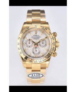 Rolex Cosmograph Daytona M116508-0007 Or jaune Mouvement Original Cal.4130 - Montre en acier 904L