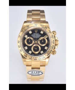 Cosmographe Rolex Daytona M116508-0016 Or jaune - Mouvement Original Cal.4130 - Montre acier 904L