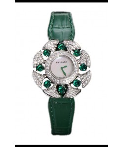 Bvlgari Divas's Dream Edition Montre en acier - Lunette pavée de diamants Réplique Suisse
