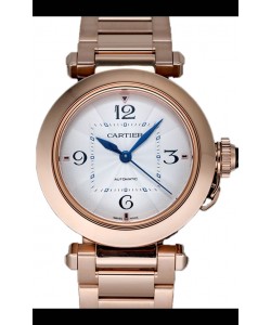 Pasha De Cartier Montre réplique 1:1 automatique en or rose 35 mm