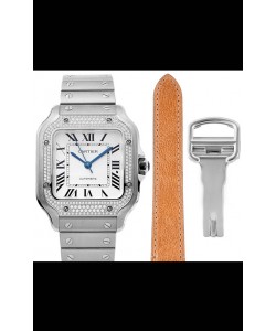 Montre Cartier "Santos De Cartier" Hommes XL 1:1 Réplique  avec boitier en acier
