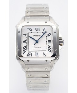 Cartier Santos De Cartier 904L Cadran blanc réplique de la montre Super Clone 40MM 