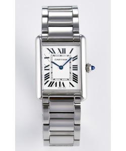 Tank Must De Cartier Montre Super Clone Suisse 33.7MM Cadran Blanc