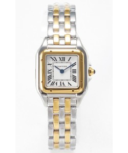Cartier PANTHERE 22MM Montre Edition Super Clone 2 tons Or Jaune Cadran Blanc