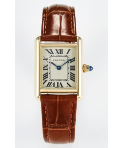 Tank Must Cartier Montre Super Clone Edition 29MM en boîtier or jaune 