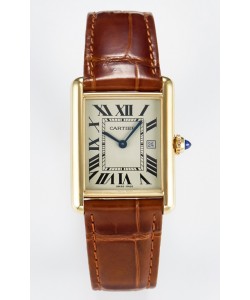 Tank Must Cartier Montre Super Clone Edition 33.7 en or jaune 