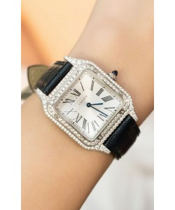 Montre Cartier Santos Dumont 27.5MM Édition Super Clone Boîtier Mossanites