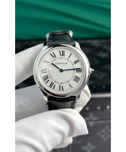 Cartier Ronde Must 36MM Montre réplique à Quartz Suisse 1:1 bracelet cuir
