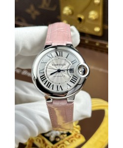 Ballon de Cartier Montre Automatique suisse miroir 1:1 Qualité 33 mm Bracelet rose