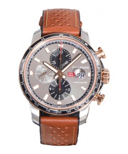 Chopard Mille Miglia GTA Chronographe 2 tons réplique miroir 1:1 - Cadran gris 