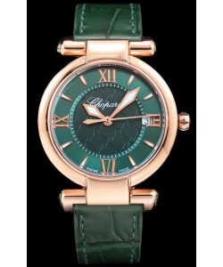 Chopard Imperiale White Dial Swiss Automatic Replica Watch dans un boîtier en or rose 904L Steel 