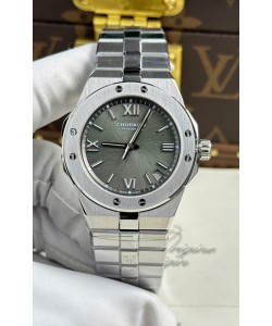 Chopard Alpine Eagle en acier inoxydable cadran gris Réplique de montre Super Clone 