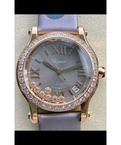 Chopard Happy Sport Montre 1:1 Suisse à Quartz 36MM avec boîtier en or rose