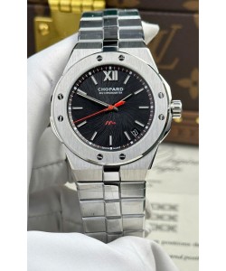 Montre Chopard Alpine Eagle en acier inoxydable avec cadran noir, réplique super clone