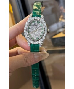 Chopard Super Clone L'Heure du Diamant Mossanites Acier inoxydable Watch 34MM