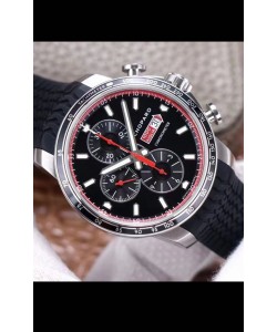 Chopard Classic Racing Chronographe Réplique Montre miroir 1:1 en acier - cadran noir 
