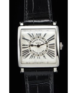 Franck Muller Master Square montre réplique suisse pour les dames à miroir 1:1 bracelet noir
