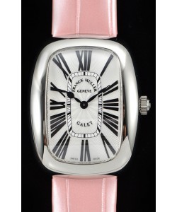 Franck Muller Galet Quartz montre réplique suisse pour les dames bracelet rose