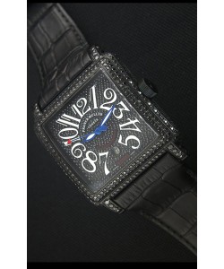 Franck Muller Conquistador King  Montre Réplique Suisse automatique avec boîtier Revêtu en PVD noir