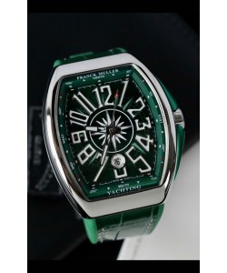 Franck Muller Vanguard Yachting Acier inoxydable Cadran vert Réplique montre suisse 1:1