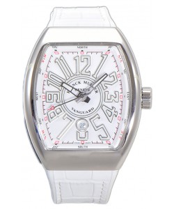 Franck Muller Vanguard Yachting V45 Boîtier acier inoxydable Bracelet caoutchouc Réplique Montre Suisse 