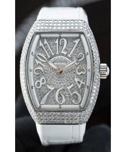 Montre Franck Muller V32 Swiss Quartz Mossanite Réplique 1:1 de montre 36 mm