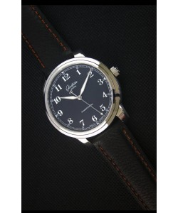 Glashuette Senator Excellence, Cadran Noir-Boîtier en Acier, Montre Réplique Suisse 
