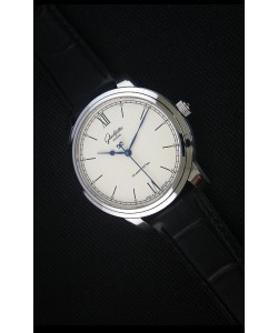 Glashuette Senator Excellence, Cadran Crème-Boîtier en Acier, Montre Réplique Suisse 