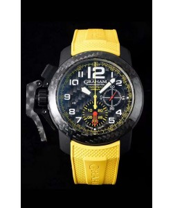 Montre Graham Chronofighter Superlight Carbon Jaune 1:1 Réplique Suisse