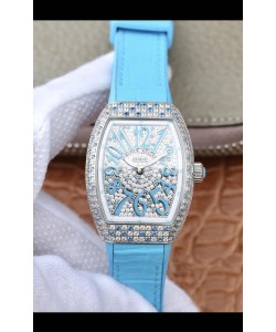 Montre Franck Muller Vanguard Femme 1:1 Réplique Suisse boitier acier de 32 mm de large