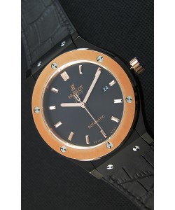 Montre Hublot Classic Fusion Suisse en céramique Cadran noir or optimisé Réplique à l’identique 1:1