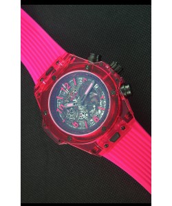 Hublot Big Bang Unico Montre Réplique à quartz 45MM  Saphir Rouge