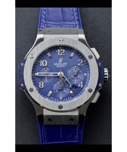 Hublot Super Clone Big Bang Edition en Titane Cadran Bleu Réplique 1:1