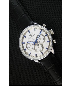 Montre IWC Schaffhausen japonnaise Réplique à mouvement à Quartz avec Cadran Blanc 