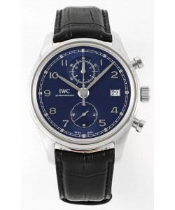 IWC Portugieser Chronograph Classic IW390303 Montre Suisse Réplique Cadran Bleu