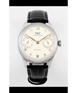 IWC Super Clone Portugieser Montre Réplique Suisse 1:1 Cadran blanc Boîtier acier Montre