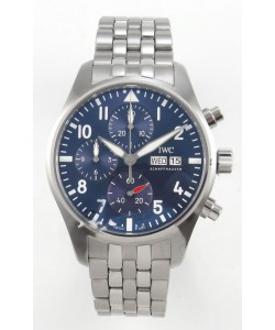 IWC Super Clone Pilot Chronograph Edition Cadran bleu Réplique suisse de montre 