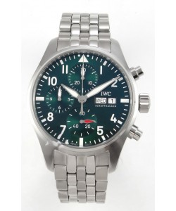 IWC Super Clone Pilot Chronograph Edition Cadran vert Réplique suisse 