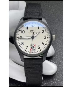 IWC Pilot's IW326905 BLACK ACES Ceramic 41MM Montre réplique qualité miroir 1:1 avec cadran blanc 