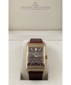 Jaeger-LeCoultre Reverso DuoFace Montre boîtier or rose cadran rouge, mouvement automatique suisse