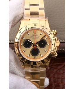 Montre Rolex Cosmograph Daytona 116508 Or Jaune Mouvement original Cal.4130 - Montre améliorée Ultimate 904L Acier