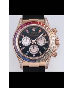 Montre Rolex Cosmograph Daytona 116598 Or Rose Miroir 1:1 Mouvement Cal.4130 - Montre ultime en acier 904L