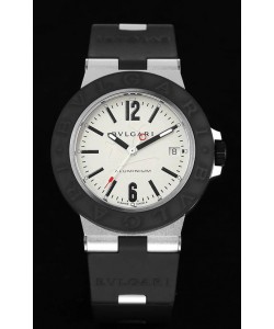 Bvlgari Aluminum 1:1 Miroir Réplique de Montre Swisss à cadran blanc - Edition Steve Aoki 