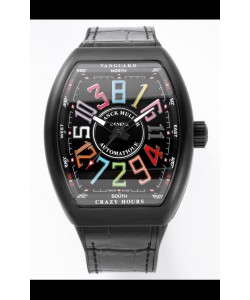Franck Muller Vanguard Crazy Color Hours en boîtier DLC Réplique Suisse 