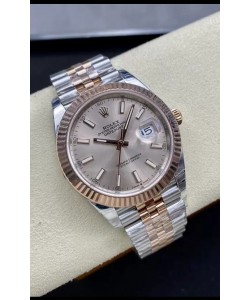 Réplique de montre Rolex Datejust 126331 41MM ETA 3235 Suisse 1:1 Miroir en or rose 904L acier