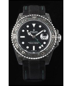 Rolex GMT Masters II Edition DiW Réplique Suisse Mouvement ETA 3285 - Cadran noir 