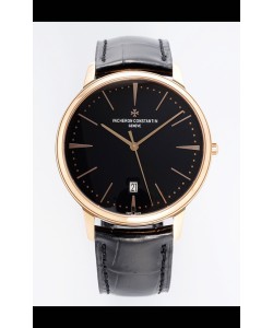 Vacheron Constantin Patrimony Or Rose Réplique Montres Miroir 1:1 40MM 904L Acier 